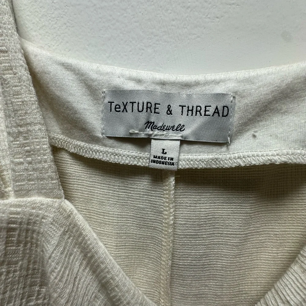 Madewell Cream Button-Down Dress - Picture 3 of 3